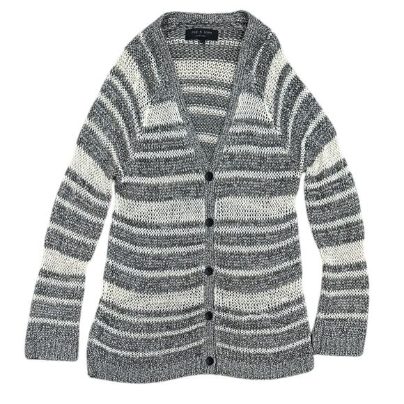 Rag & Bone Caterina Stripe Button Cardigan - Picture 3 of 9